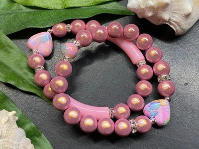 2St. Armband Miracle Beads Gr. S Acryl Strass Magic Beads #966-1 - Bild 1 von 3