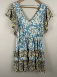 Daily Practice Womens XS Tiered Ruffle Mini B Neck Dress Anthropologie - Picture 1 of 5