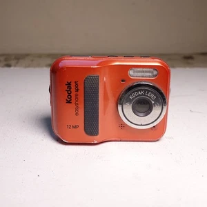 Kodak Underwater Digital Camera EasyShare Sport C123 12.0MP Orange Tested - Picture 1 of 4