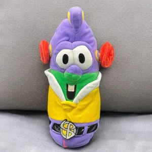 Fisher Price Veggie Tales Larry Cucumber Talking Stuffed Plush Reversible 2000 - Picture 1 of 23