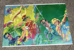 Leroy Neiman 6 Master's Golf Winners Lithograph / Poster * READ FLAW * - Picture 1 of 4