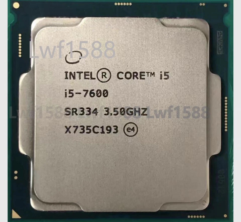 Intel Core i5-7600 quad-core 3.5GHz socket H4 LGA-1151 65W SR334 CPU processor - Image 1 of 1