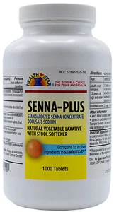Geri Care HEALTH STAR SENNA PLUS TABLETS (1000 COUNT)
