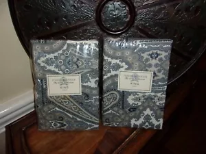 NIP Tommy Hilfiger Crest Collection Pelham Paisley King Sham Pair - Picture 1 of 3
