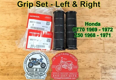 Handle Bar - OEM Grip Set - Honda CT70 CT70H Z50 Mini Trail - Image 1 of 4