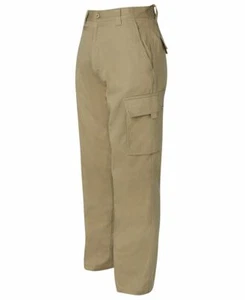 Adult Men's Mercerised Work Wear Cargo Pant | Workwear Cotton Drill Trousers 6MP - Picture 1 of 6