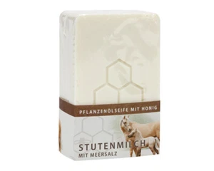 100g Stutenmilch Honigseife mit Meersalz Pflanzliche Natur Öl Honig Seife  - Bild 1 von 1
