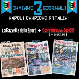 Gazzetta Corriere dello Sport + Inserto Azzurro 3 Scudetto Napoli 5 Maggio 2023