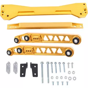 Rear Lower Control Arm and Subframe Brace & Tie Bar Kit For 96-00 Honda Civic EK - Picture 1 of 9