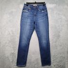 Madewell Jeans Womens 25 Blue Denim High Rise Slim BoyJean 28x30