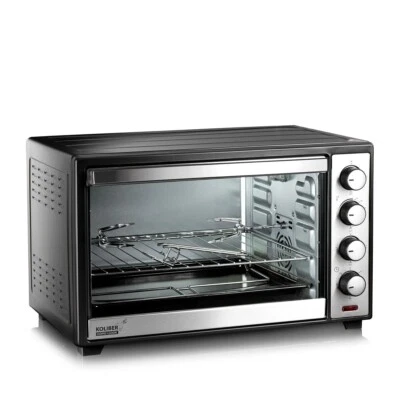 Mini Backofen Umluft Grill Drehspieß Ofen Timer Pizza Kuchen Neu - Bild 1 von 2