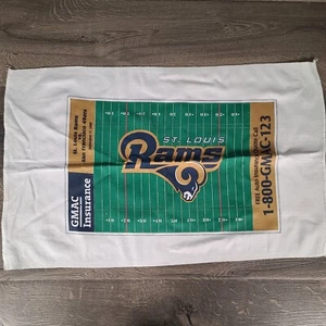 Vtg St Louis Rams Souvenir Rally Towel 2000 NFL Football Kickoff vs 49ers GMAC - Picture 1 of 8