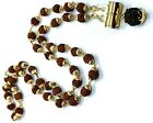 Shiva Rudraksha Trishul Damru Tabiz Necklace Prayer Meditation Rudraksh Om Beads