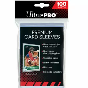 100 x Ultra Pro Premium Platinum Card Protector Sleeves for MTG Yugioh Pokemon - Picture 1 of 3