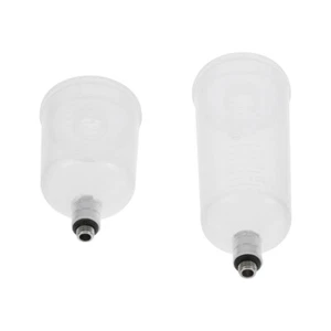 2 PCS Airbrush Bottles Jar Pigment Cup Pot Siphon Feed Airbrushes - Picture 1 of 12