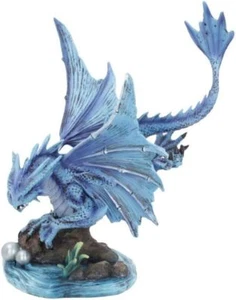 Nemesis Now Anne Stokes Adult Water Dragon Figurine, Blue, 31cm - Picture 1 of 3
