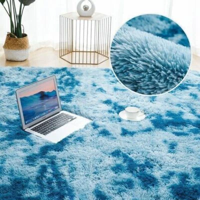 Soft Mat Thick Carpet Living Room Plush Bed Room Fluffy Floor Home Decor Rug - Image 1 of 4