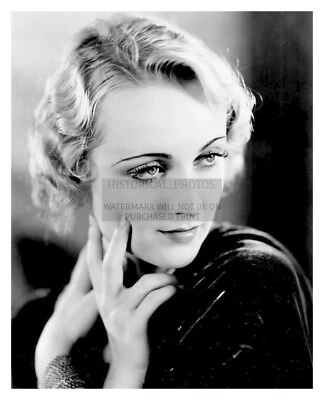 CAROLE LOMBARD SEXY CELEBRITY ACTRESS 8X10 B&W PUBLICITY PHOTO - Image 1 of 4