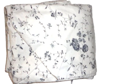 IKEA ALVINE BUKETT BLUE & WHITE TIE-TOP (1) FULL DUVET FLORAL 80x86 - Image 1 of 4