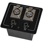 Floor / Surface Mount Stage Box with Two XLR Female and Two