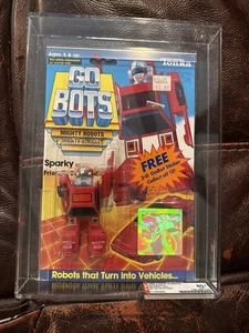 AFA GRADED 80+ NM Gobots 1985 Tonka Action Figure Sparky W/3D Sticker - Picture 1 of 3