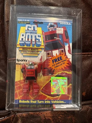 Figura de acción Tonka Sparky 1985 Gobots casi nuevo con pegatina 3D clasificación AFA 80+ casi nueva Foto 1 de 3