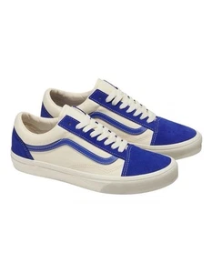 Vans Old Skool Low Top Shoes US M10/W11.5 Blue/white Canvas/Suede Surf The Web - Picture 1 of 7