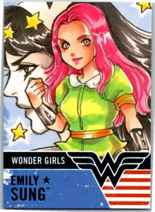 2019 Cryptozoic DC Bombshells Series III 3 Wonder Girls Card #WG3 Emily Sung - Bild 1 von 2
