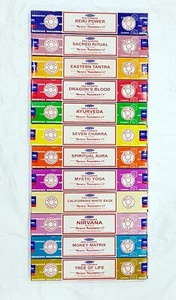 Nag Champa Incense Sticks Agarbatti Variety Mix 12 Pack 15 Gram Each Packets - Foto 1 di 3