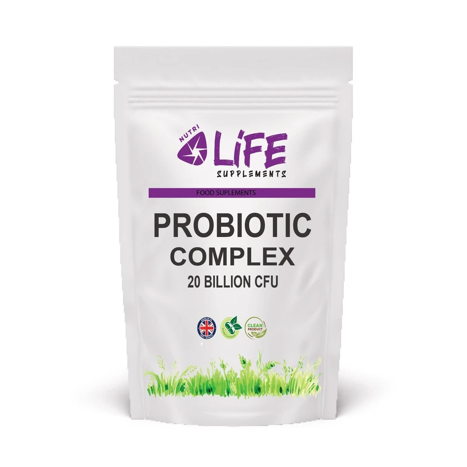 NUTRI LIFE SUPPLEMENTS Probiotics Complex 20 Billion CFU 15 Active Bacteria Strain Best Capsules