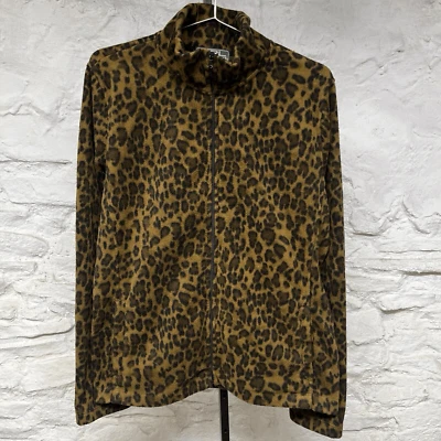 Chaqueta polar Lauren Ralph Lauren Active con estampado de guepardo para mujer cremallera completa leopardo Foto 1 de 4