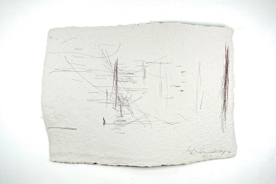 Tinta gráfica Sísifo papel hecho a mano Prof em A Loeschner-Gornau a20 Foto 1 de 1