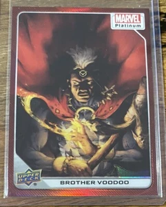 2022 Upper Deck Marvel Platinum Brother Voodoo Red Rainbow - Picture 1 of 2