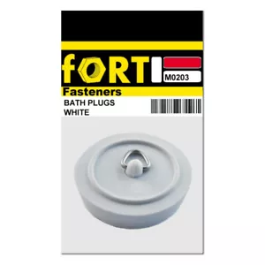 Enchufes de cuenco blancos Fort Fasteners®, mini 2 enchufes de 45 mm (1,3/4 pulgadas) - Imagen 1 de 3