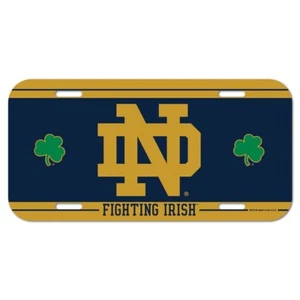 Notre Dame Fighting Irish Plastic License Plate - Picture 1 of 1