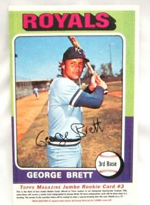 George Brett 1975 Topps Magazine Jumbo Rookie#228!Kansas City Royals 3B GOAT HOF