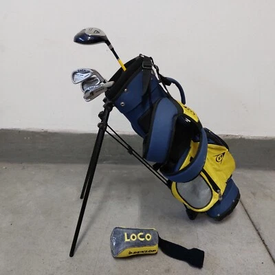 Dunlop Loco Golf Crazy Long Youth Junior Club Set-Driver, 5,7,9, Putter, Bag, RH - Image 1 of 4