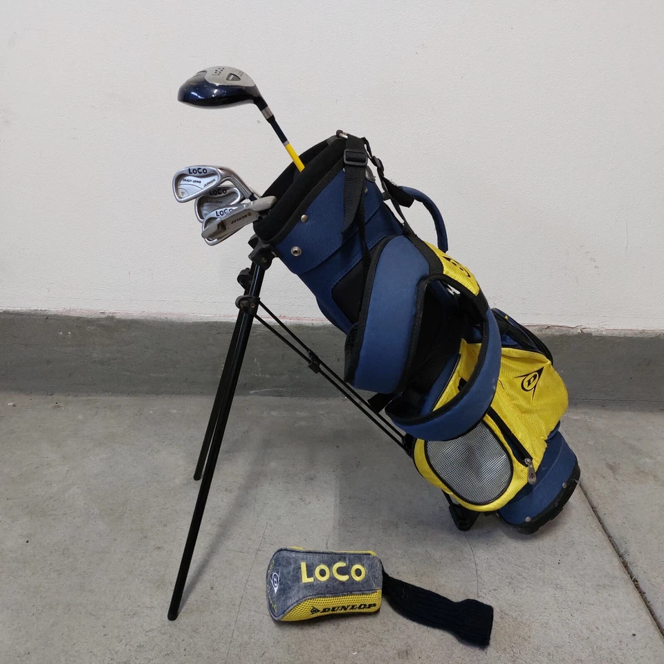 Dunlop Loco Golf Crazy Long Youth Junior Club Set-Driver, 5,7,9, Putter, Bag, RH - Image 1 of 4