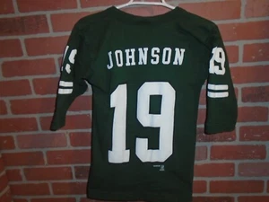 NEW YORK JETS VINTAGE 1997 KEYSHAWN JOHNSON JERSEY TSHIRT-YOUTH 10/12 - Picture 1 of 6