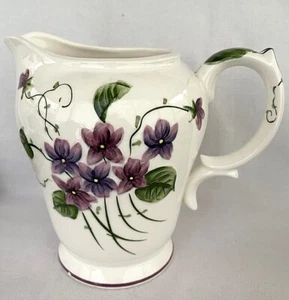 Lefton China Sweet Violets #2891 Tall Creamer Pitcher - Picture 1 of 12