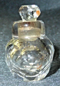 Very Rare Antique French Miniature Cut Glass Smelling Salt or Scent Bottle c1780 - Picture 1 of 24