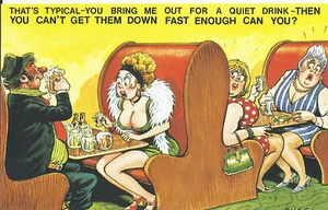 Vintage 1970's Bamforth COMIC Postcard (new old stock) Get them down fast #479 - Imagen 1 de 2