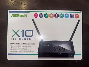 ASRock X10 AC1300 2-in-1 IoT Wireless Router Wi-Fi *New* - Picture 1 of 3
