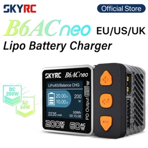 SKYRC B6ACneo Ladegerät DC 200 W AC 60 W Balance Ladegerät Entlader RC Auto - Bild 1 von 10