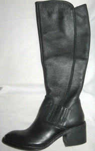 Stivali alti DONALD J PLINER Envy in pelle nera con tacco a blocco misura 5,5 NUOVI $398 - Foto 1 di 9