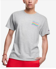 Champion Mens Equal V2 Logo Graphic T-Shirt Gray Size M