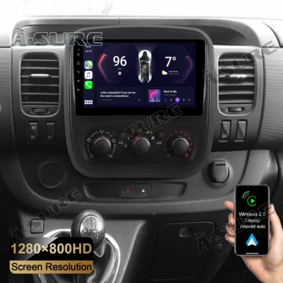 2G Ram Android 14 AutoRadio Navi für Opel Vivaro B Renault Trafic Nissan NV300 - Bild 1 von 4