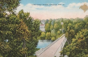 Lake Street Bridge - Appleton, Wisconsin - litografía sin publicar - Imagen 1 de 3