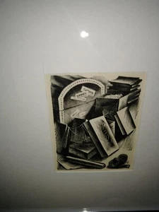 Vintage Agnes Miller Parker Original Woodcut Print (1937) - Jumbled Relics - Picture 1 of 7