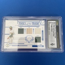 2005 Playoff Absolute Memorabilia Reggie Jackson Quad Swatch 10/100 CSG 9